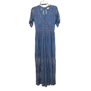 Altar’d State, maxi lace dress, small
